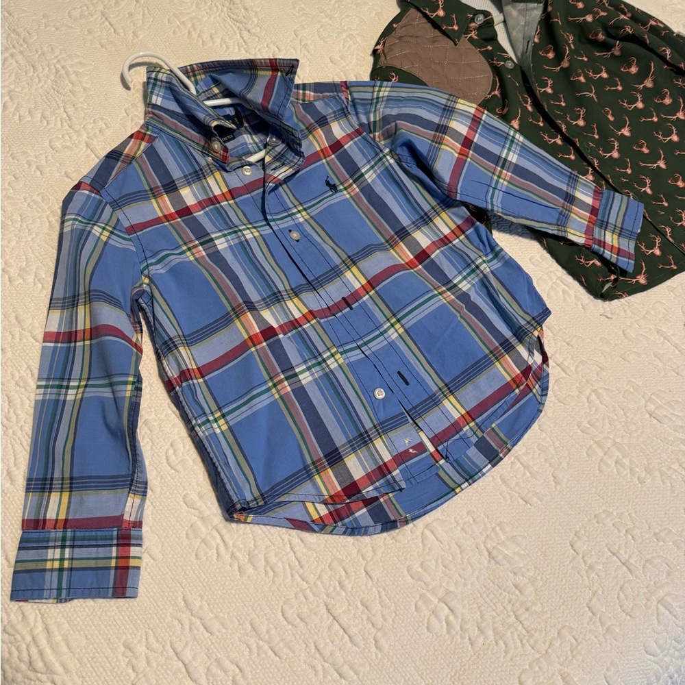 Polo & blue quail button down